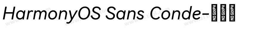 HarmonyOS Sans Conde字体转换